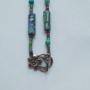 Bead Necklace and Earring Set